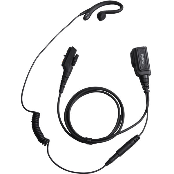 HYTERA Sprechgarnitur mit PTT, Mikrofon und Ohrhörer mit C-Bügel, bestehend aus ACN-01 + EH-01 EHN16 580001001023