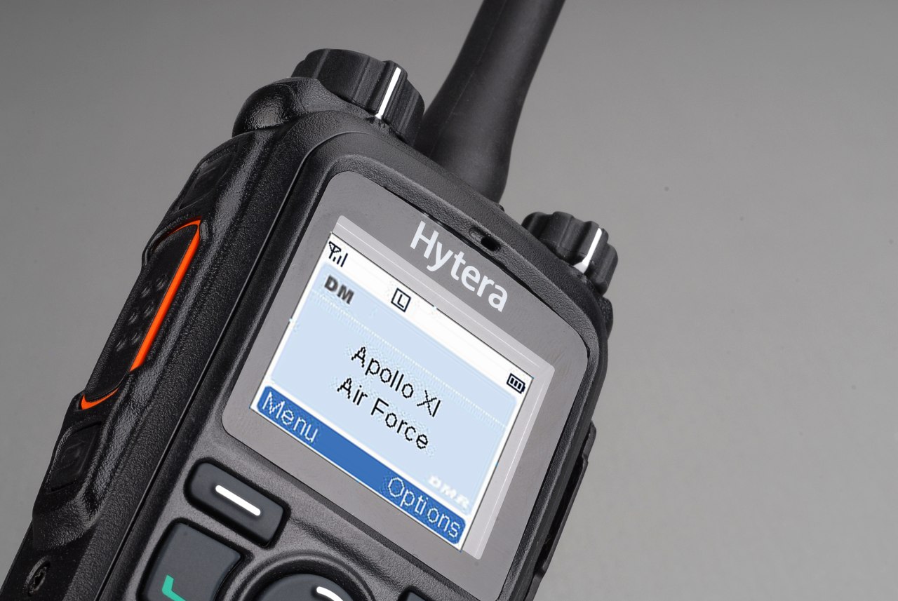 PD785G DMR-Handheld Radio, VHF, 66-88 MHz with GPS, with Mandown, 40 bit encryption (ARC4) according DMRA, 128/256 bit optional