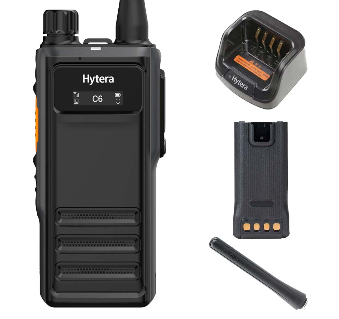 Hytera HP605 SET UHF 400-527MHz IP67 Battery 16cm Antenna Charger HP605Um