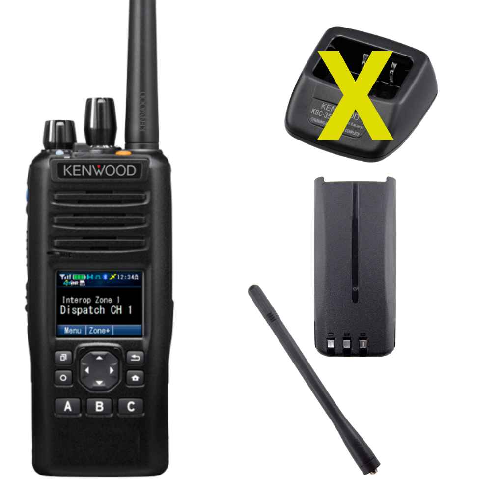 Kenwood NX-5200E2SP1L6M VHF NXDN/DMR battery antenna NX-5000 series E2 dispay