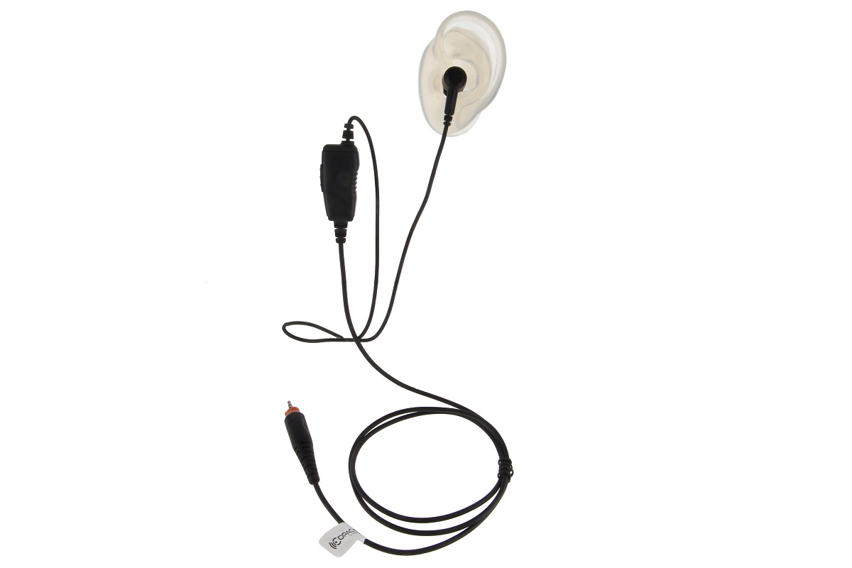 COPACKS Hörsprechgarnitur passend für Motorola CLP446e/ CLPe-Serie mit Ohrhörer und Inline-PTT