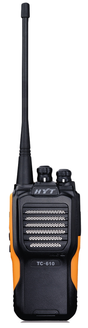 TC-610 Handheld Radio, VHF, 136-174 MHz, channel spacing 20 / 25 kHz