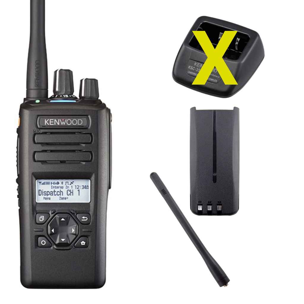 Kenwood NX-3220E2S7L6M VHF NXDN/DMR battery antenna E2 display