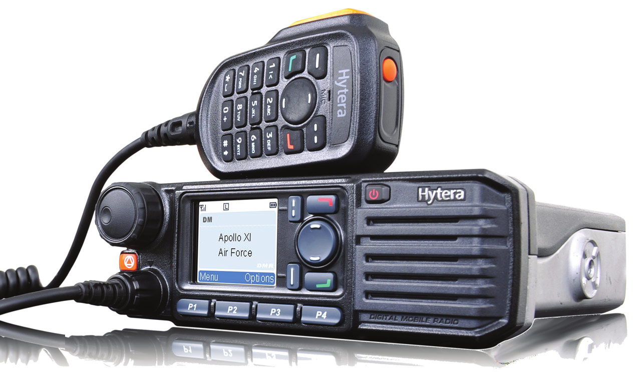 MD785i DMR-Mobile Radio, VHF, with GPS, 1-25 W, 40 bit encryption (ARC4) according DMRA, 128/256 bit optional