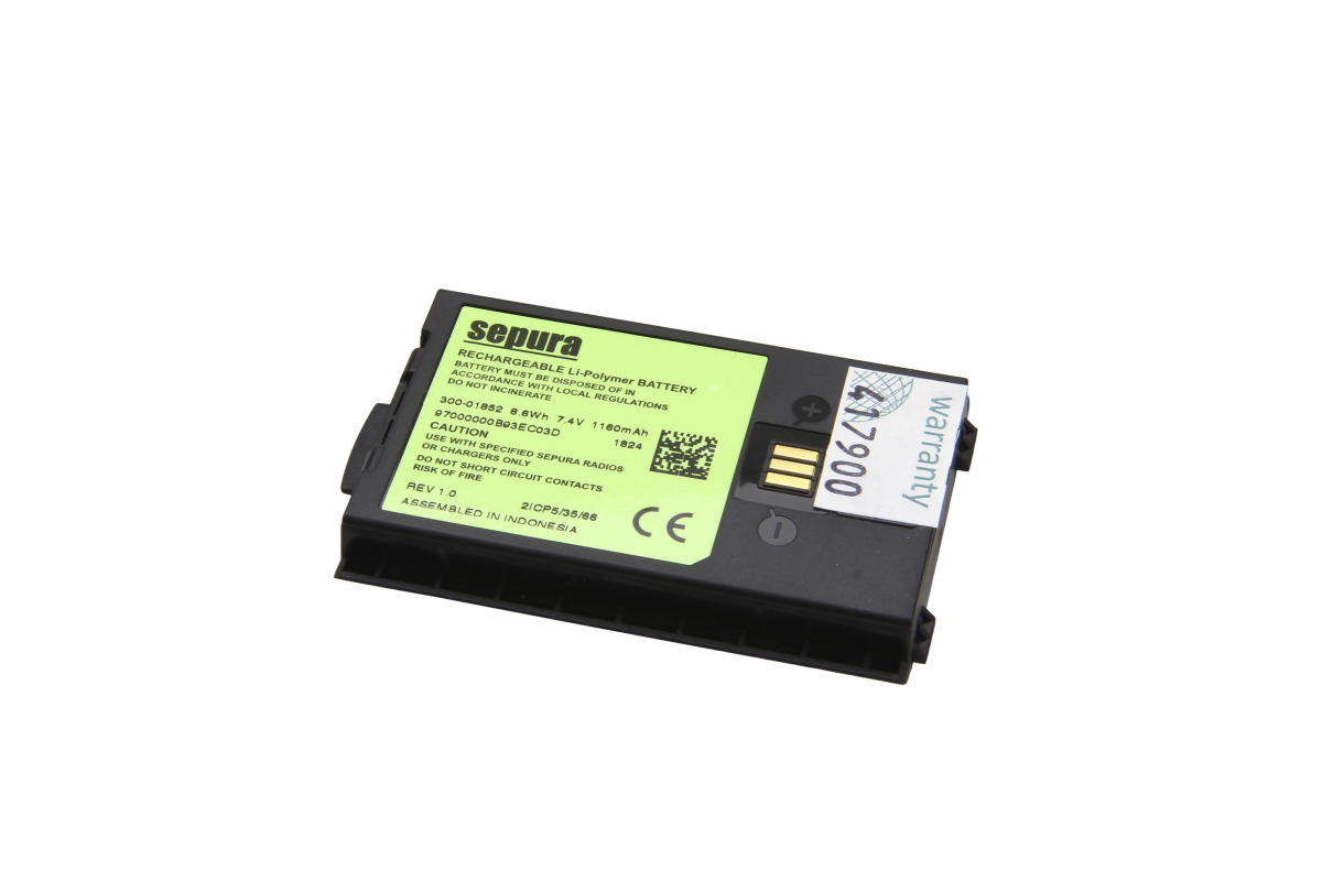 SEPURA Li-Polymer standard battery 1160mAh SC2020 STP8038 STP9038 E16801 41000166