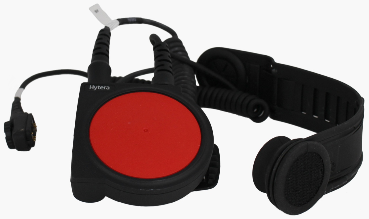 Bone conduction headset inclusive large PTT (fire rescue)