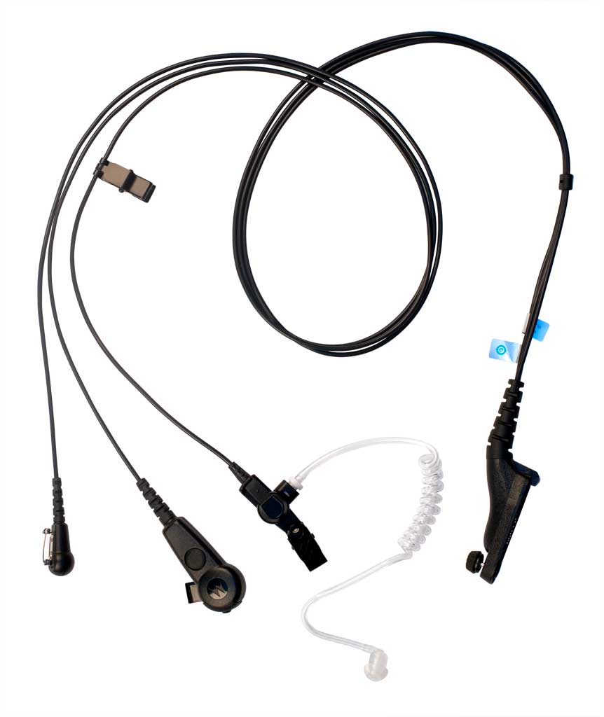 Motorola IMPRES 3-Wire Surveillance Kit(Low Noise)- Black PMLN6123A