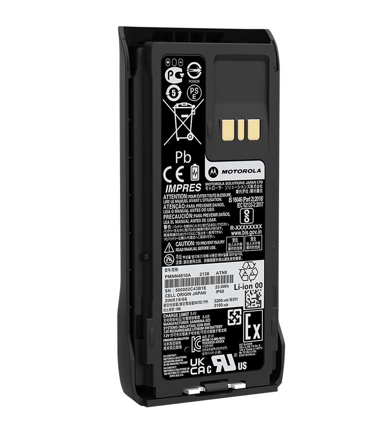 Motorola Batterie IP68 3200mAh Li-Ion TIA4950 IMPRES R7 R7a PMNN4810A
