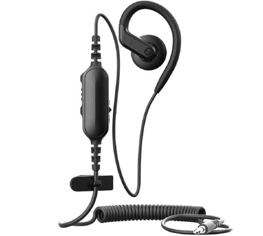 Motorola Earpiece with PTT and long cord PMLN8536BR