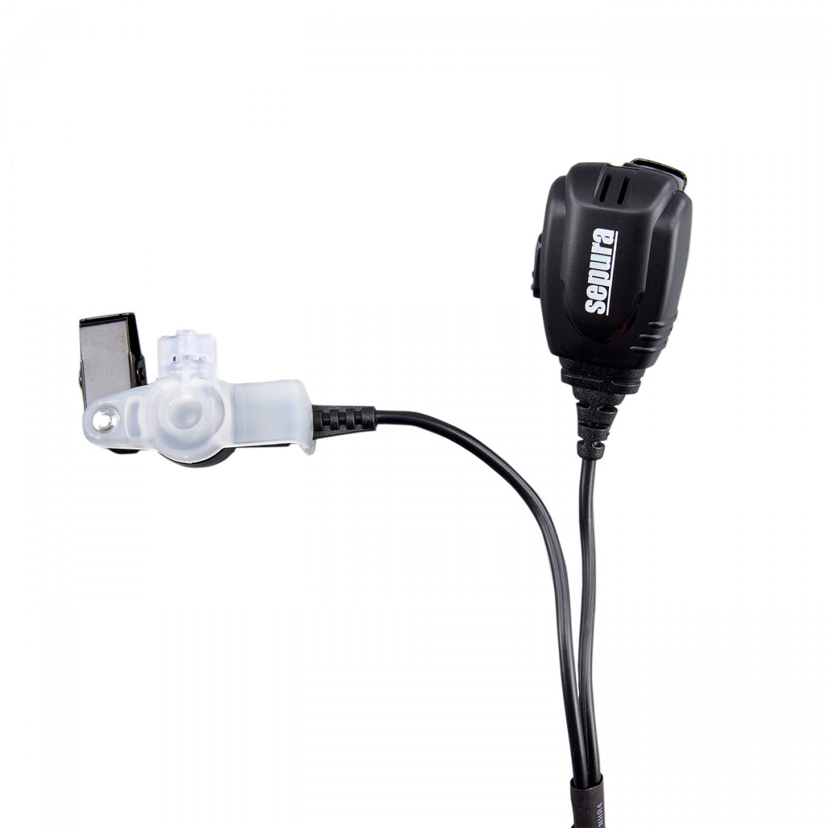 SEPURA 2-cable set with sound tube &amp; microphone/PTT combo for STP8/9000, SC20, SC21 300-00755