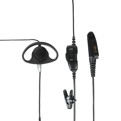 D-förmiger Ohrhänger für abgesetztem Lautsprecher-Mikrofon, 3,5mm MDPMLN4657A