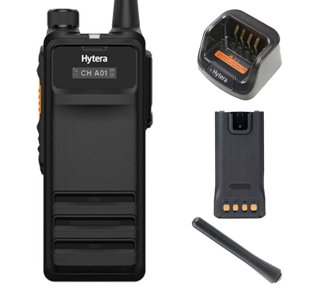 SET Hytera HP705 UHF 350-470 MHz IP68 Battery Charger Antenna AN0435H25 HP705Uv