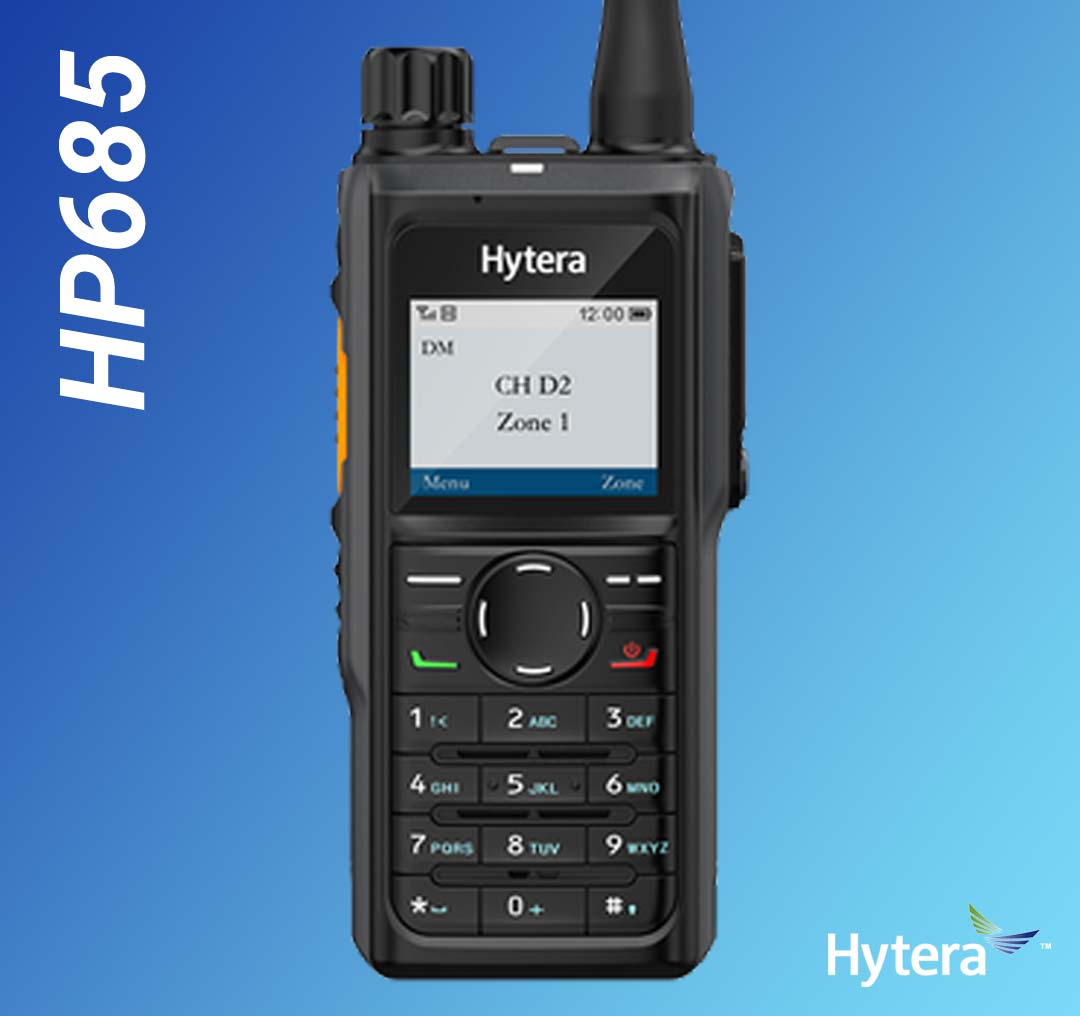 SET Hytera HP685 VHF 136-174MHz GPS Bluetooth Batterie Antenne HP685GV1