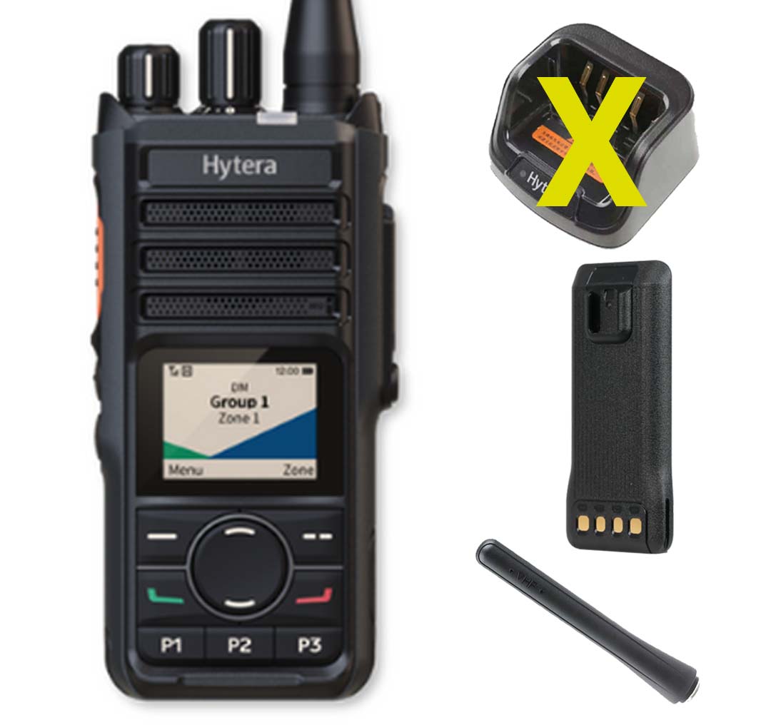 Hytera HP565 UHF Handfunkgerät mit Batterie Antenne GPS HP565GU1