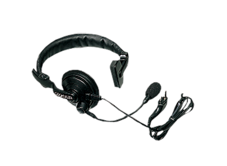 Kenwood KHS-7A Einseitiger Kopfhörer mit Lippenmikrofon, Inline-PTT