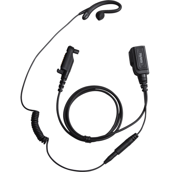 HYTERA Sprechgarnitur mit PTT, Mikrofon und Ohrhörer mit C-Bügel, bestehend aus ACN-02 + EH-01 EHN21 580002030012