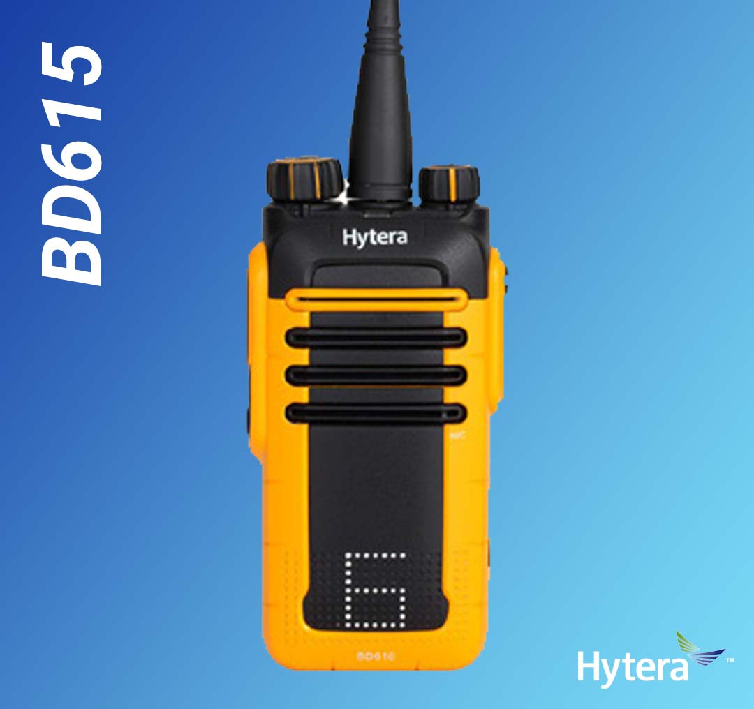 HYTERA BD615 Two-Way Radio UHF 400-470MHz IP66 SET Battery Antenna Charger DMR & Analog BD615U