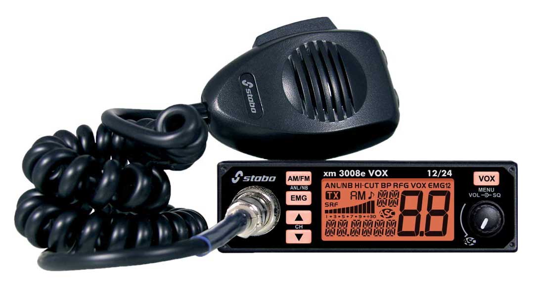Stabo XM 3008E VOX 12/24 Multichannel AM/FM 4 Watt