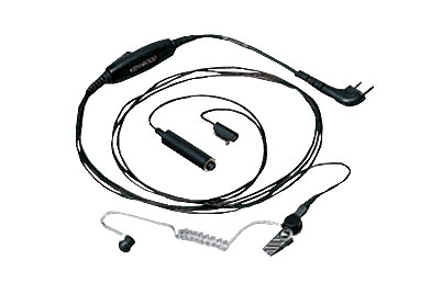Kenwood KHS-9BL Tarnmikrofon mit Ohrhörer, separate PTT schwarz