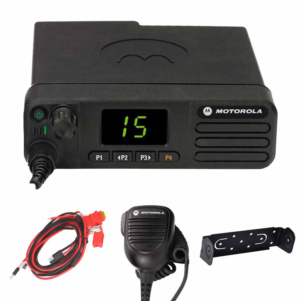 SET Motorola DM4401e WLAN Bluetooth GPS UHF 403-470MHz Microphone Trunnion MDM28QNC9RA2AN