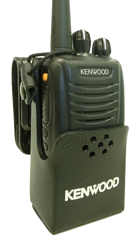 Kenwood KLH-170PG Leder-Tragetasche mit drehbarer Gürtelschlaufe für TK-2360/3360E