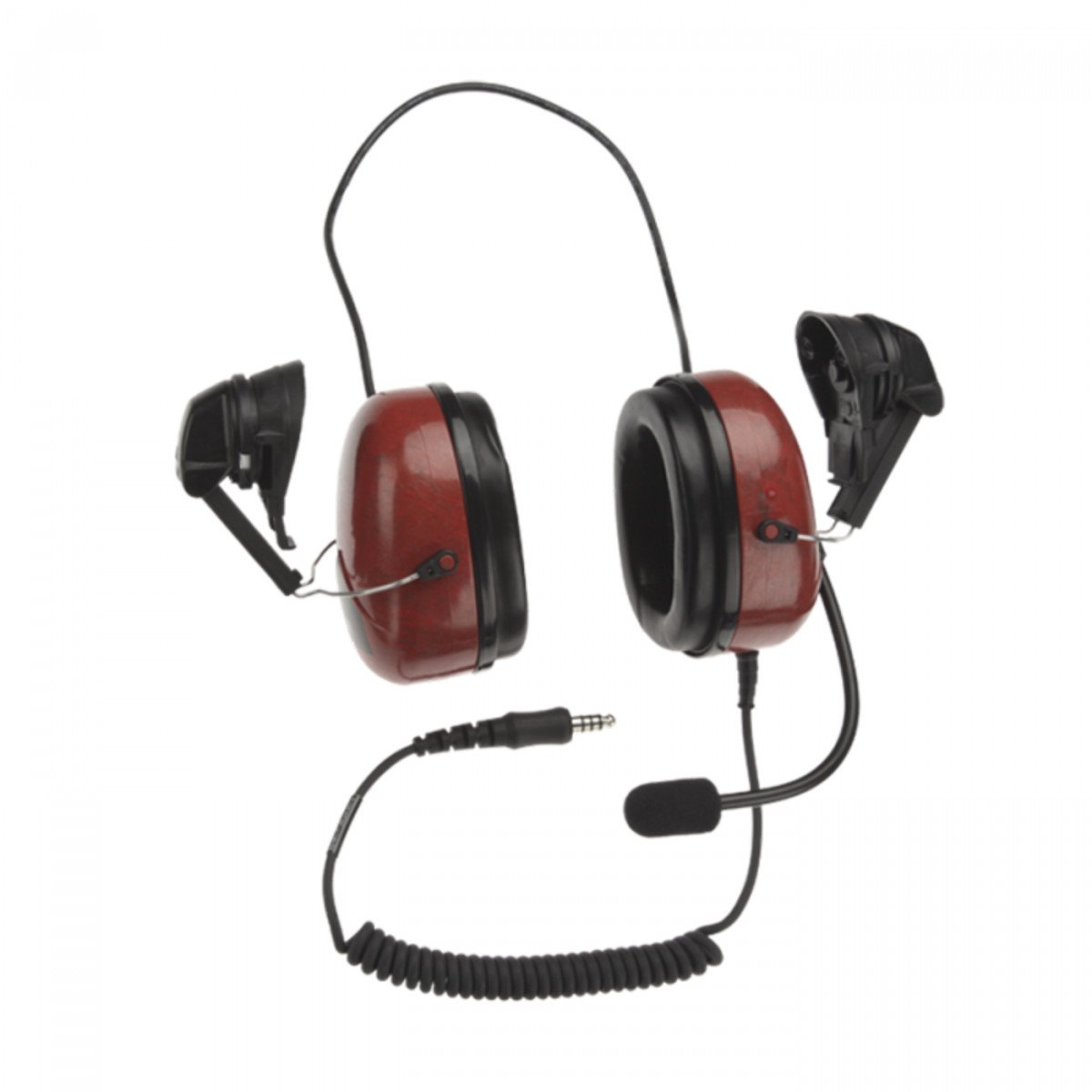 SEPURA Robust helmet headset, ATEX, IP54, spec. for MSA V guard helmet, with 4-pin plug 300-00850