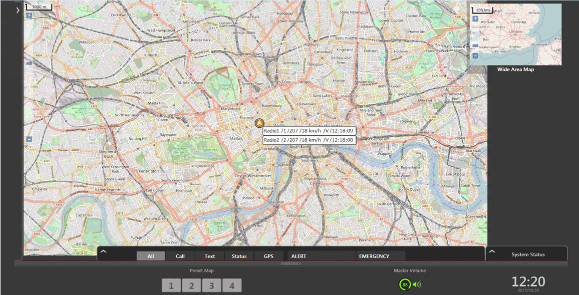 Kenwood KAS-20 Dispatcher Software IP mit GPS Tracking für Analog, NEXEDGE &amp; DMR Einzelplatz-Lizenz inkl. Sprachaufzeichnung 