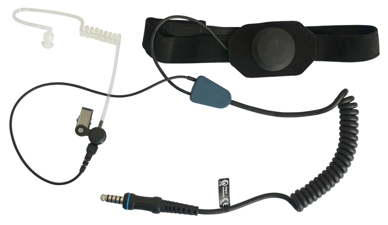 Intrinsically Safe Headset with Throat Microphone