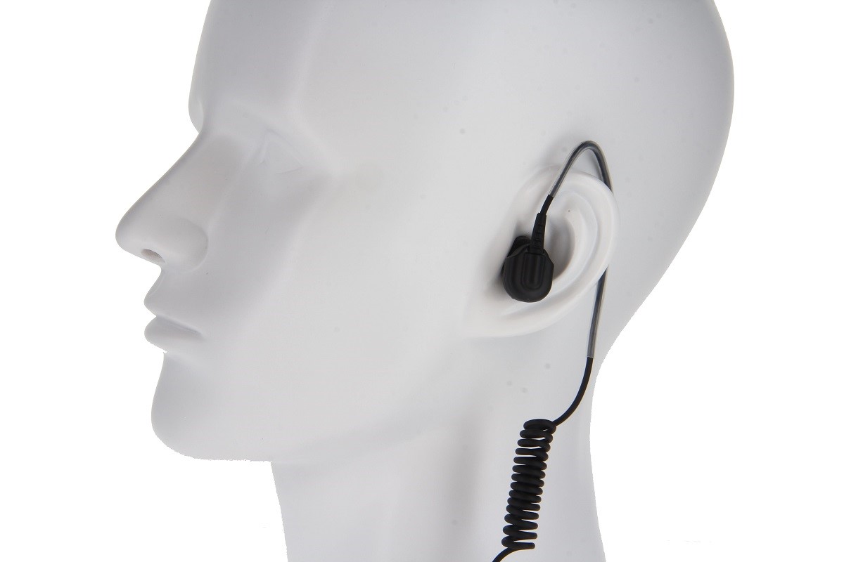 TITAN IE1 In-Ear Headset mit Ohrknochenmikrofon, Spiralkabel und Nexus Stecker (Konfiguration 01)
