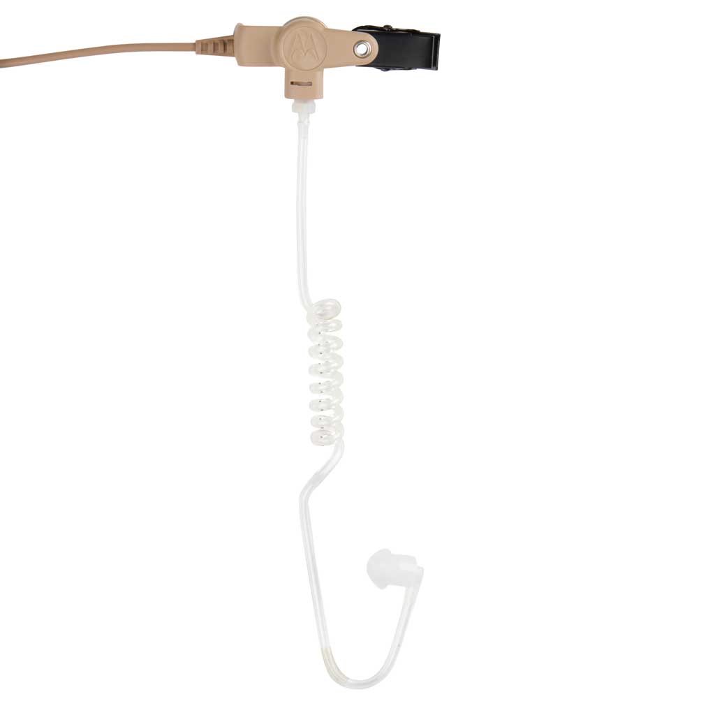 Hörsprechgarnitur für verdeckte Trageweise mit transparentem Schallschlauch - beige PMLN6124A