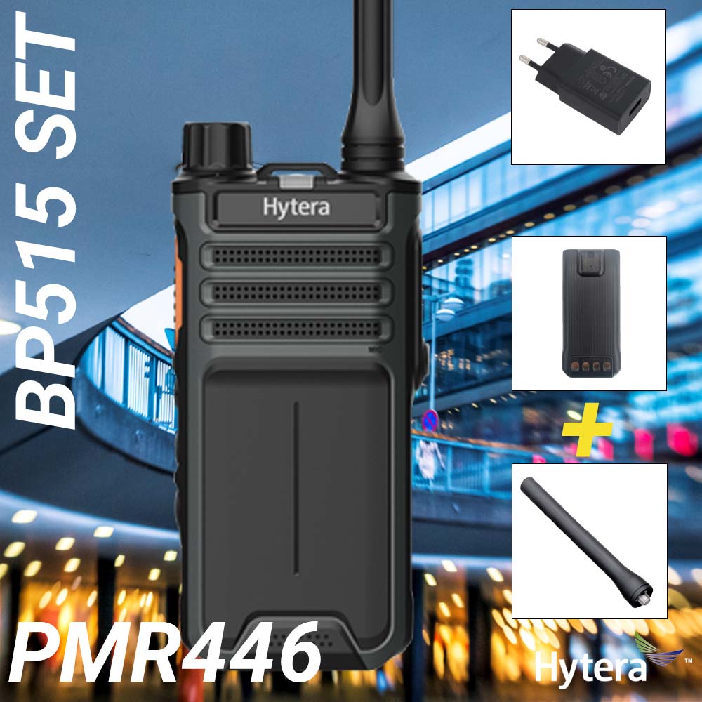 SET Hytera BP515 PMR446 portable two-way radio battery charger BP515lF