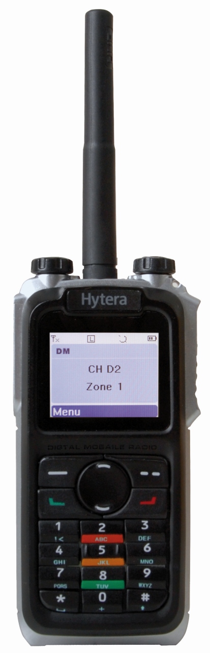 X1p Standard device, UHF, 400-470 MHz (1400 mAh), 40 bit encryption (ARC4) according DMRA, 128/256 bit optional