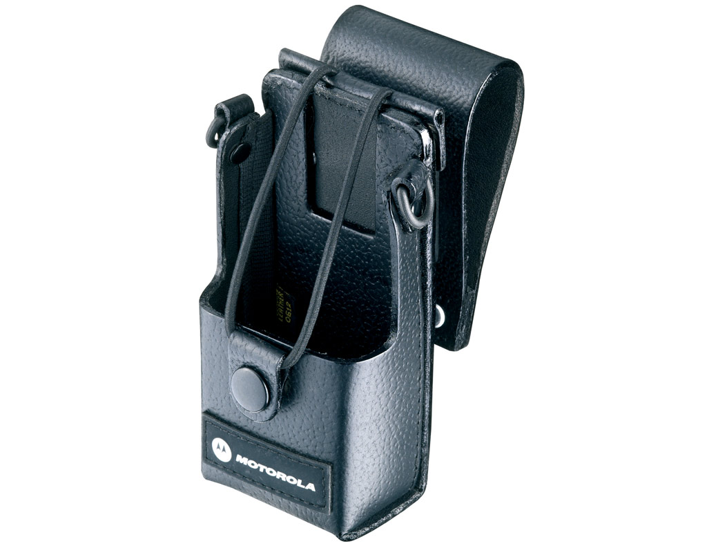 Motorola Ledertragetasche mit 7.6 cm drehbarer Gürtelschlaufe CP040 DP1400 RLN5385B