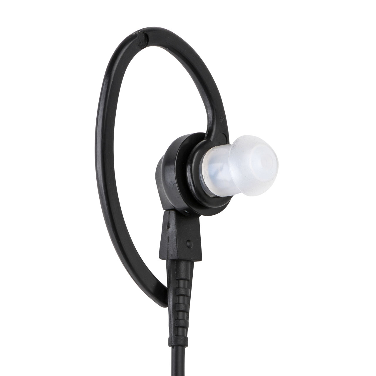 Ohrhörer mit Mikrofon und kombinierter PTT-Funktion - Schwarz BDN6729A