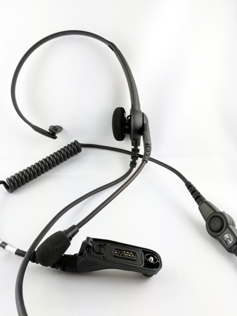 Motorola Leichtes Headset mit PushToTalk Taste PTT und Spracherkennung VOX RMN5058A