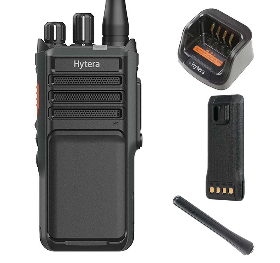 SET Hytera HP505 VHF Handfunkgerät mit Batterie Antenne Ladegerät HP505V1