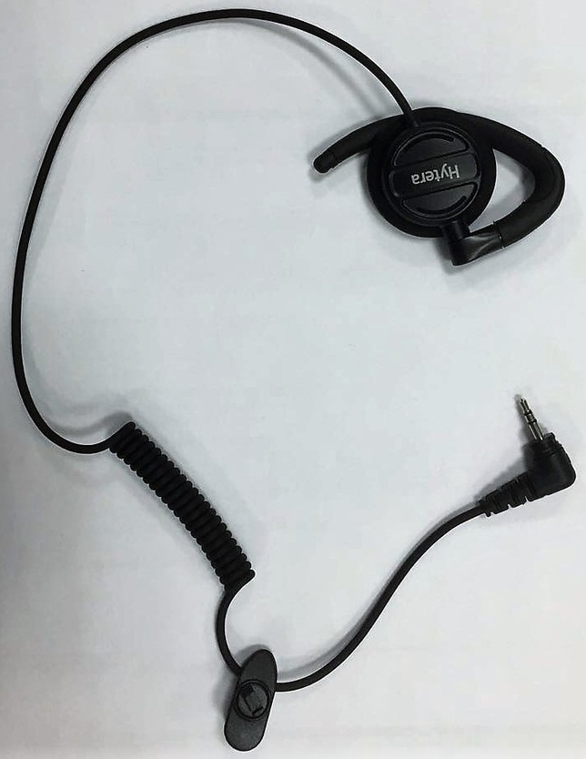 Large swivel earphone with hook (2.5 mm jack plug)