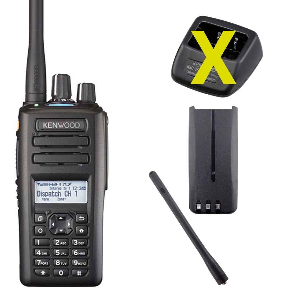 Kenwood NX-3220ES7L6M VHF NXDN/DMR Akku Antenne NX-3000 Serie E Display Volltastatur