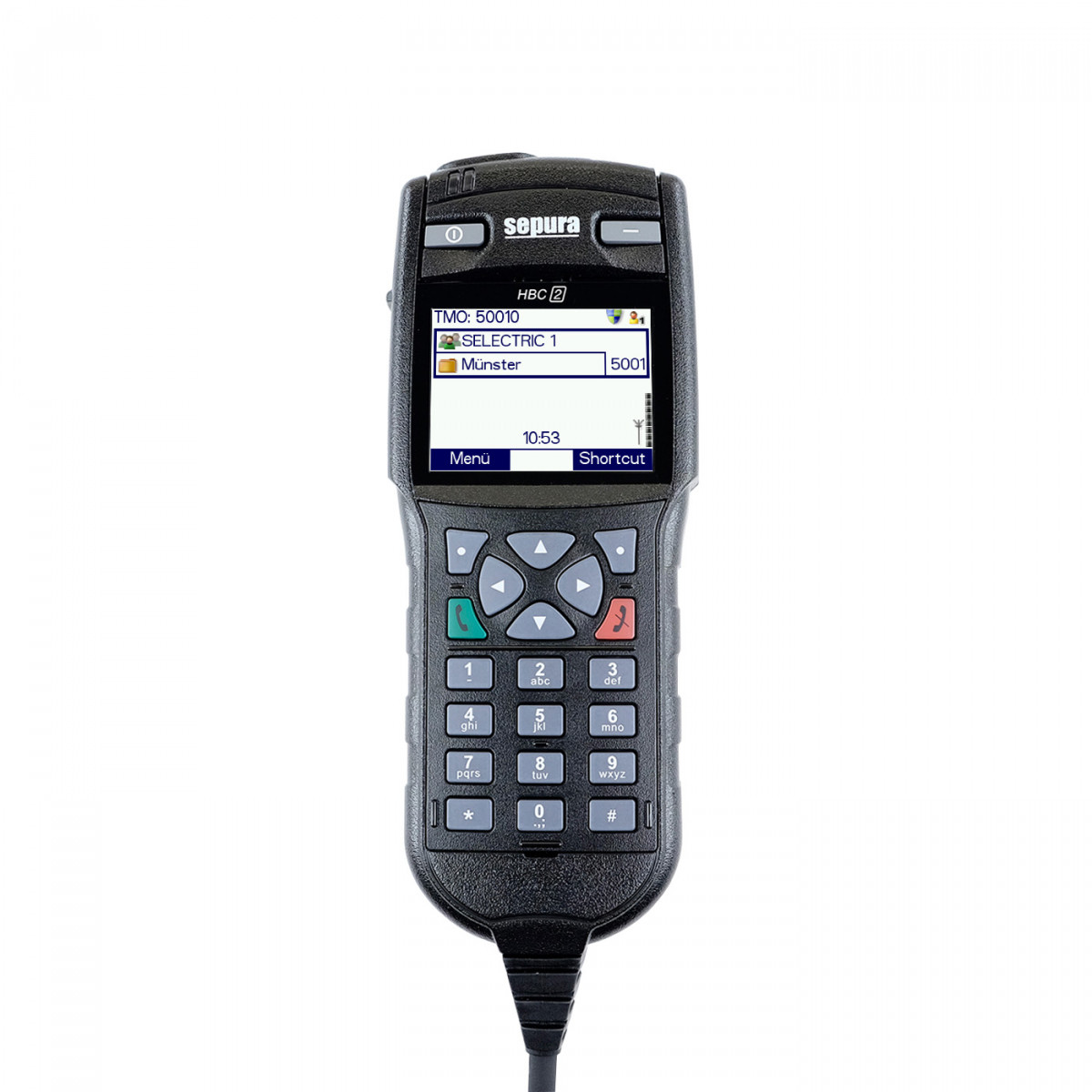SEPURA HBC2 colour handset - single, IP55, for Sepura SRG 300-01079