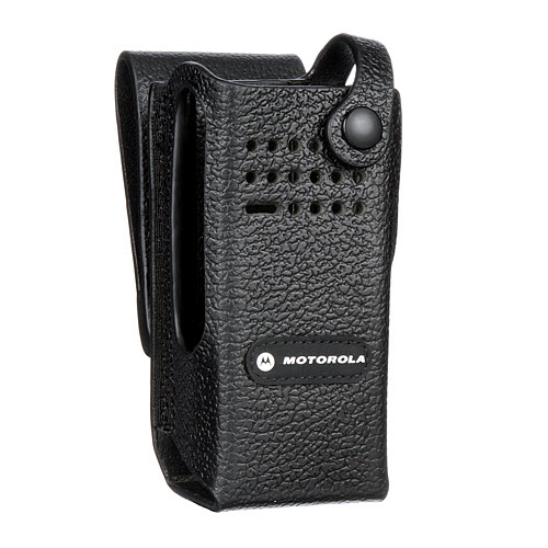 Motorola Hard Leather Carry Case with 3" Swivel Belt Loop for Non-Display  Radio PMLN5846A