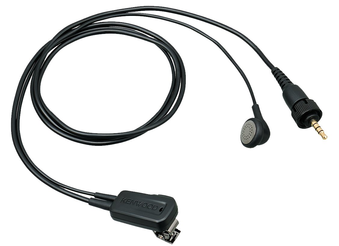 Kenwood EMC-13W Clip-Mikrofon mit Ohrhörer und PTT
