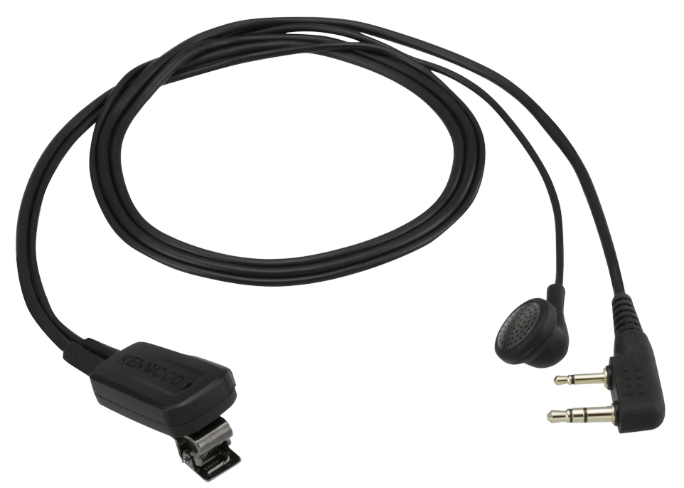 Kenwood EMC-11 Clip Mikrofon mit Ohrhörer und Push-to-Talk-Taste