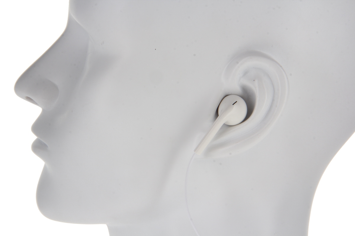 CoPacks Stereo-Kopfhörer (weiß) mit 3,5mm Klinkenstecker gerade -GE-B10900LS3-S-02