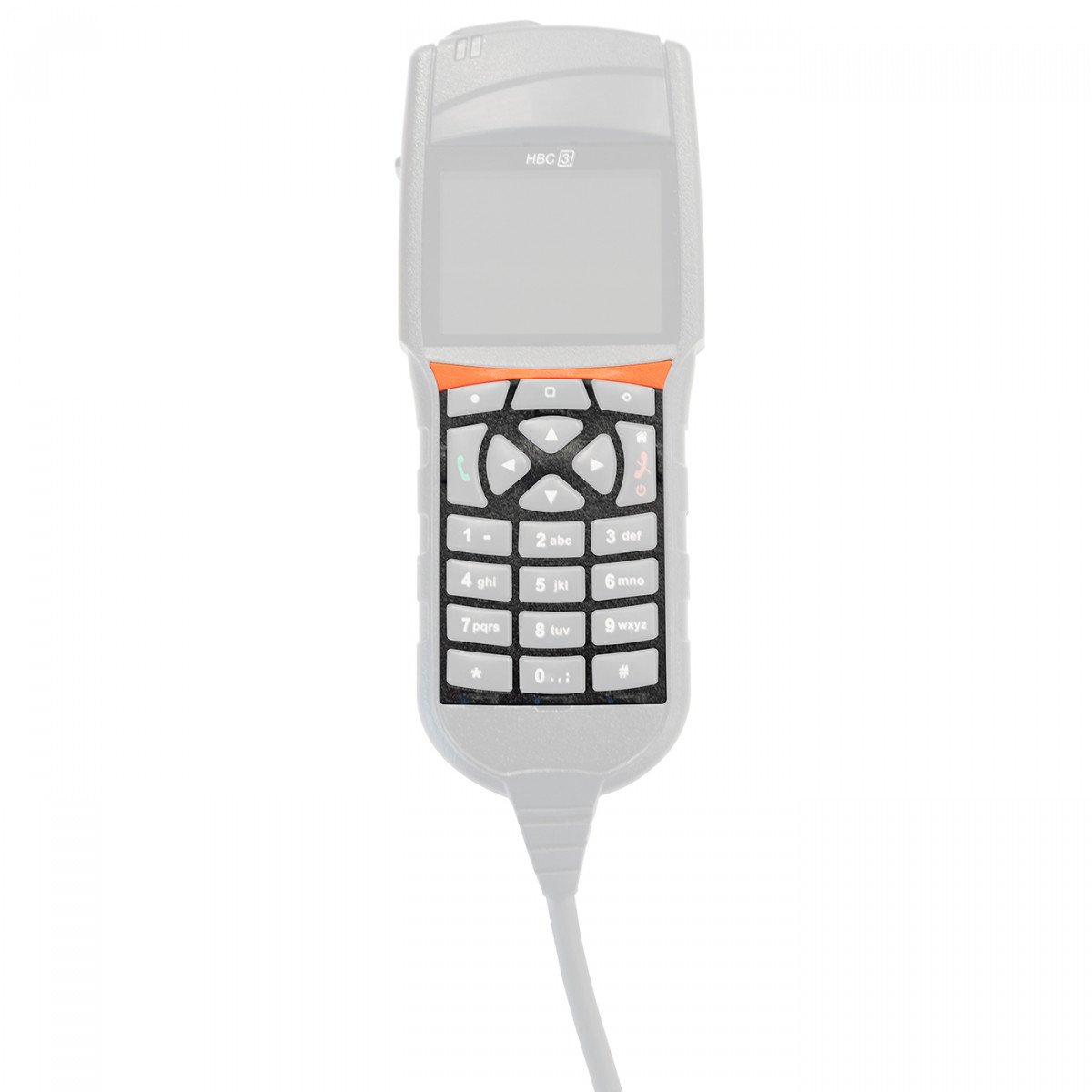 SEPURA Tastaturrahmen, mit orange fluoreszierender Leiste, für Sepura HBC3 700-00821 EINZELN