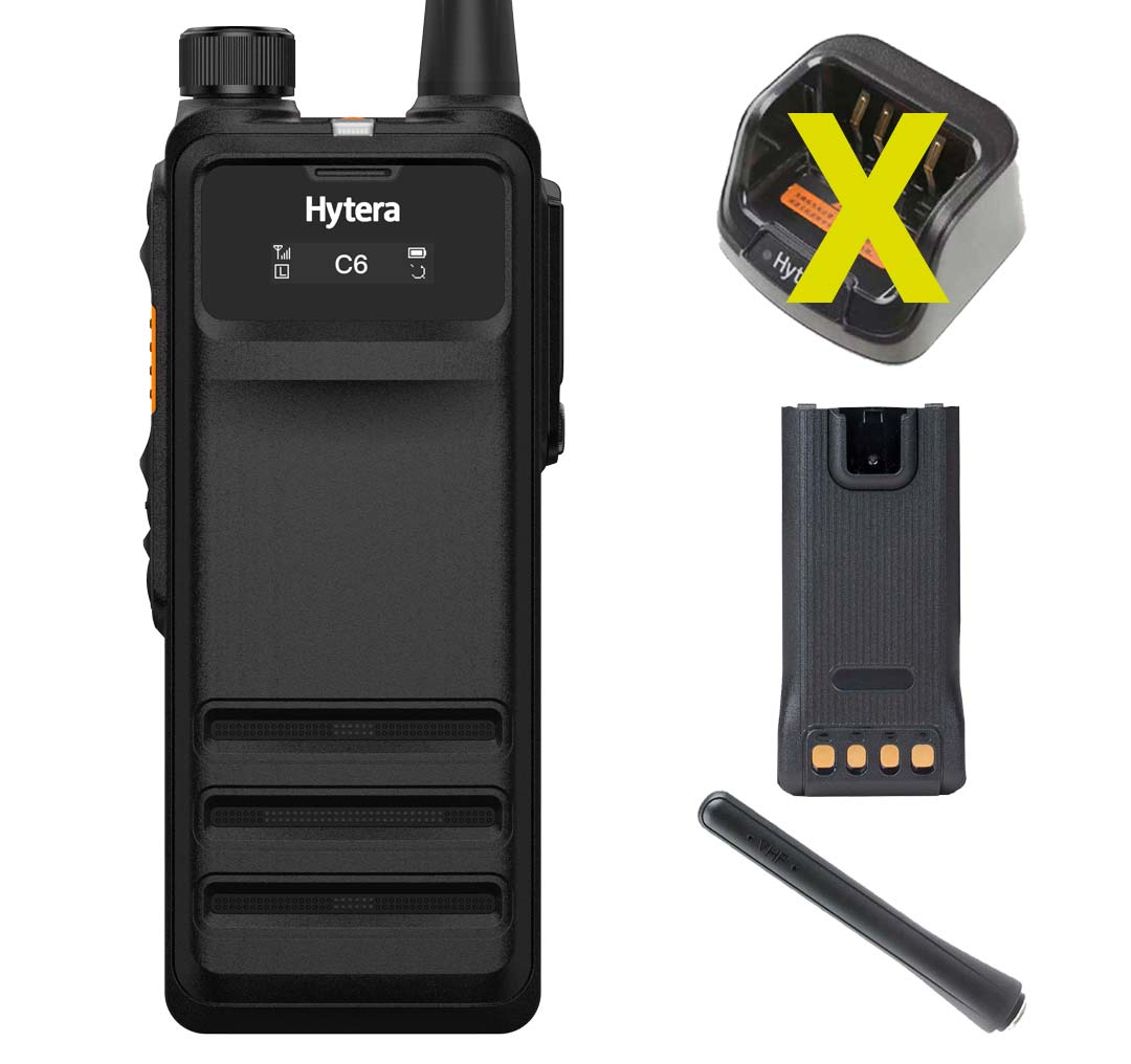 SET Hytera HP705 UHF 350-470MHz GPS Bluetooth Battery Antenna AN0435H25 HP705GUv