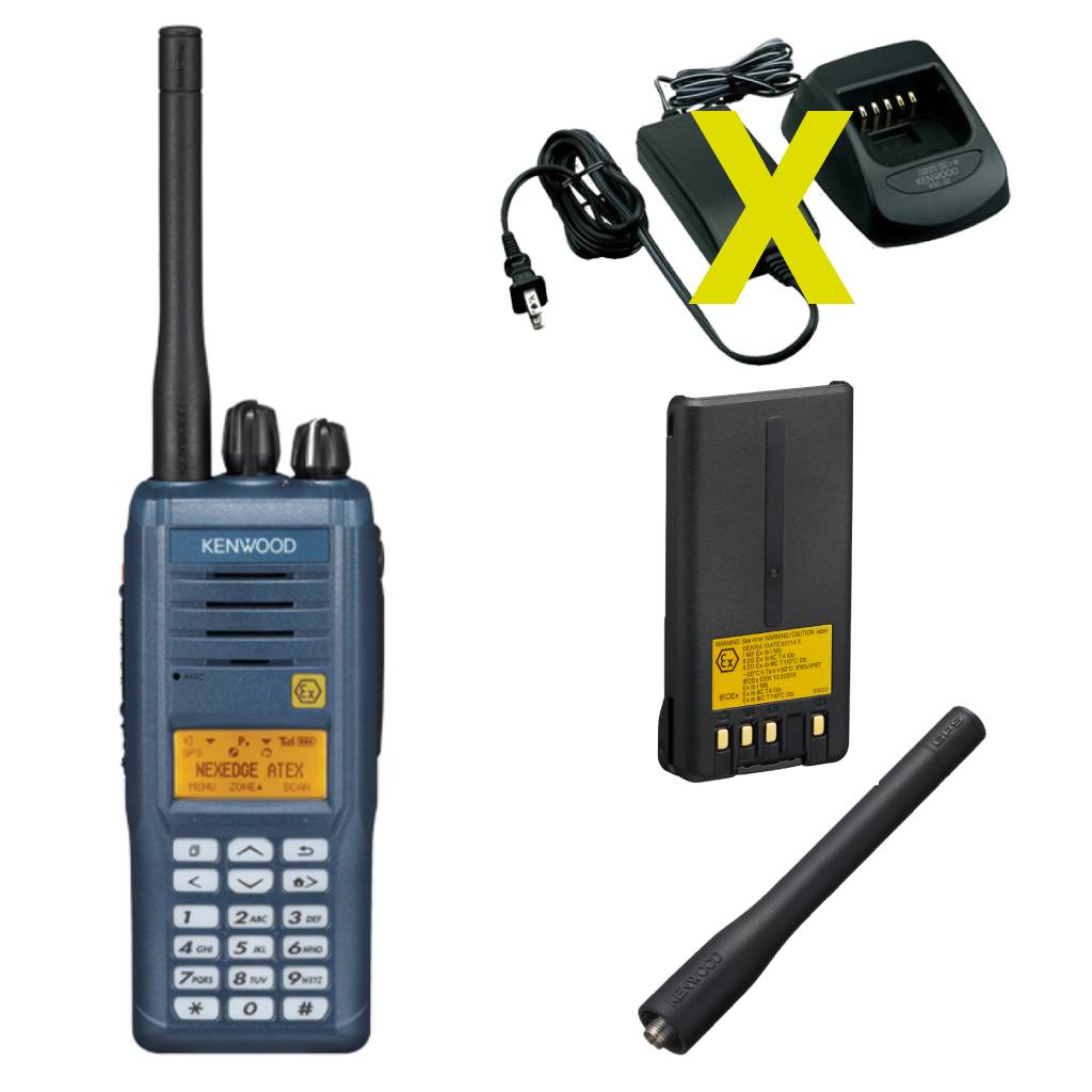 Kenwood NX-330EXSP0L4GM Digital/Analog UHF Akku Antenne ATEX Display