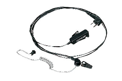 Kenwood KHS-8BL Tarnmikrofon mit Ohrhörer, integrierte PTT schwarz