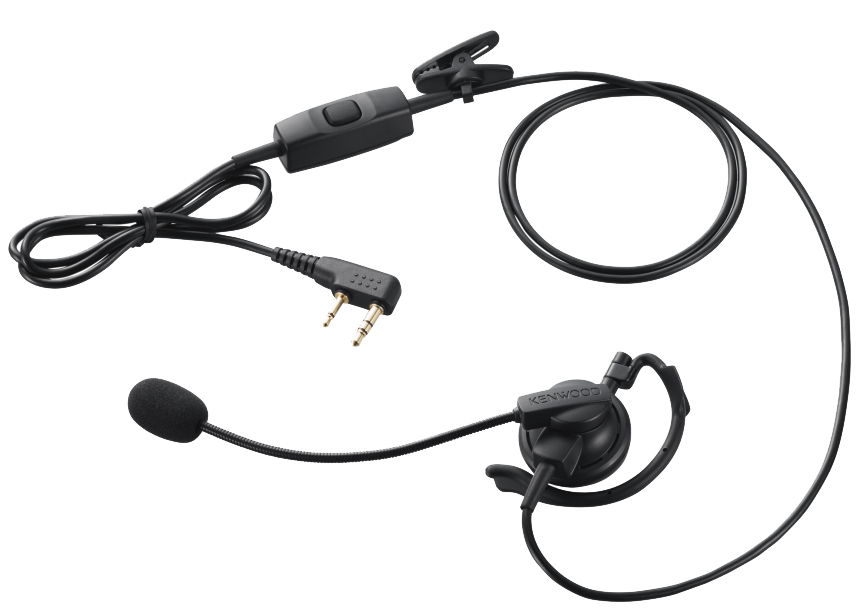 Kenwood KHS-35F Ohrhörer mit Ohrbügel und Schwanenhalsmikrofon / separate PTT