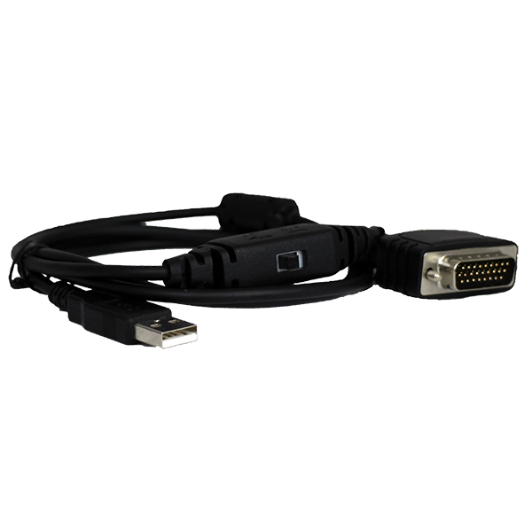 HYTERA Programmierkabel USB zur Verbindung mit einem 26 pin D-SUB Verbindungsstück mit Kippschalter CPS/DL PC75 580002035004