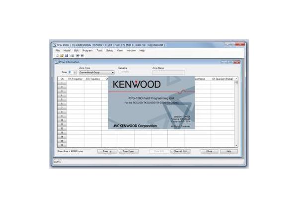 Kenwood KPG-166D PC-Programmiersoftware für TK-D740E und TK-D840E